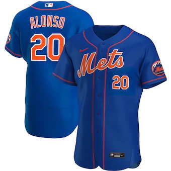 mens nike pete alonso royal new york mets alternate authent